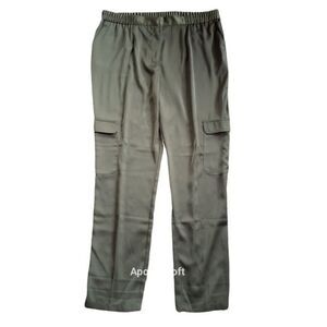 Y2K Satin Wide leg Cargo Pants